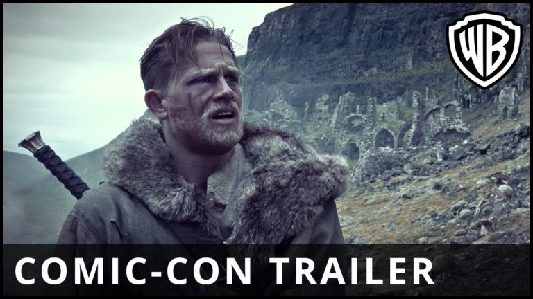 comic con trailer rei arthur lenda da espada