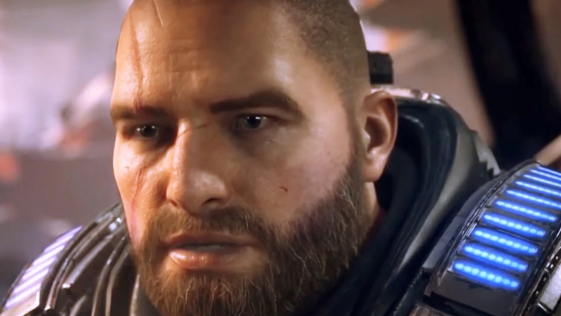 JD, filho de Marcus Fênix e protagonista de Gears of War 4